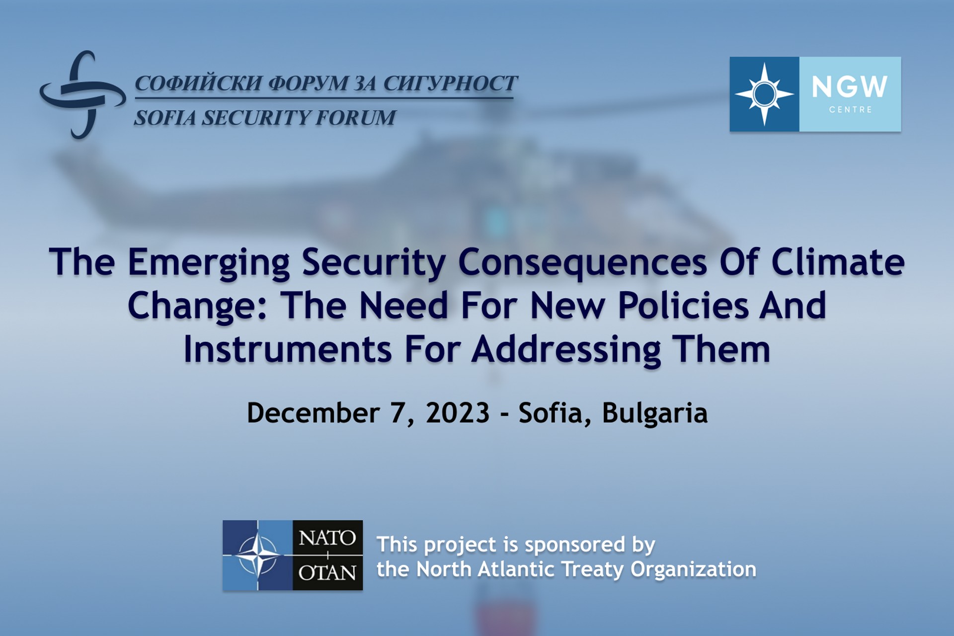 THE EMERGING SECURITY CONSEQUENCES OF CLIMATE CHANGE: THE NEED FOR NEW POLICIES AND INSTRUMENTS